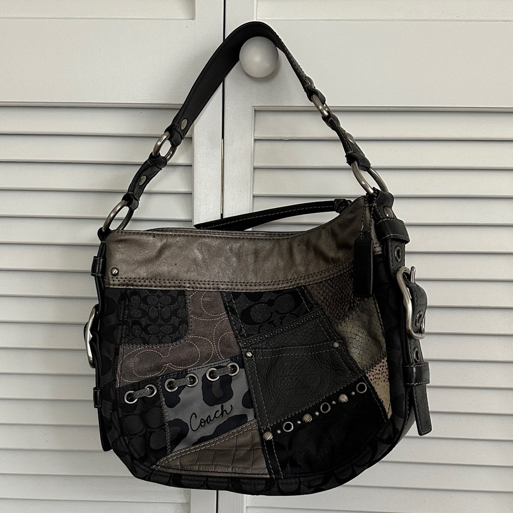 Coach Multicolor Patchwork Shoulder Bag - image 1